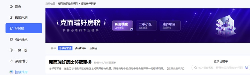 【大数据选房】克而瑞比邻冠军榜：2026西安购房的“精准价值”评估体系深度解析